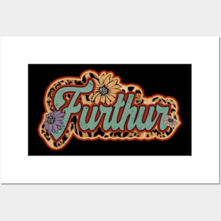 Vintage Furthur Proud Name Personalized Birthday Retro Posters and Art